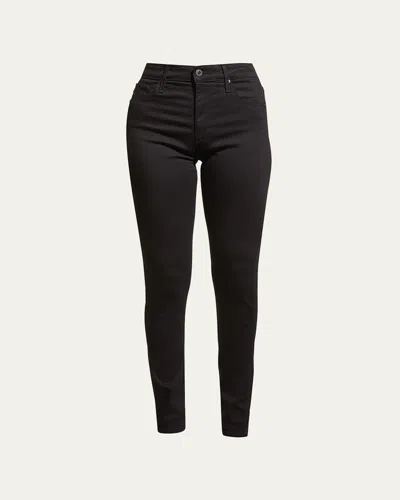 Ag Farrah High-rise Skinny Jeans In Black