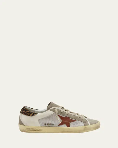 Golden Goose Superstar Leather Net Low-top Sneakers In Neutral