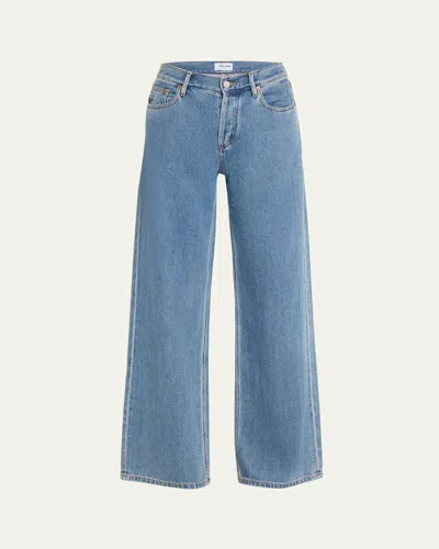 Still Here Walker Wide-leg Jeans In Blue
