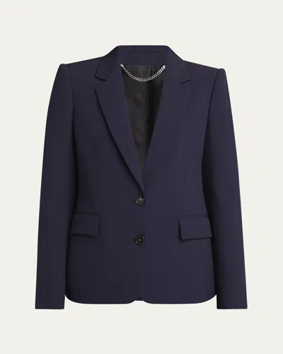 Stella Mccartney Single-breasted Iconic Regular Jacket In Blue
