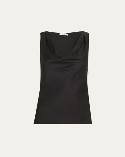 Simkhai Nubia Draped Top In Black