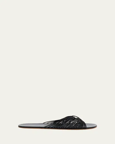 The Row Sara Elastic Thong Slide Sandals In Multi