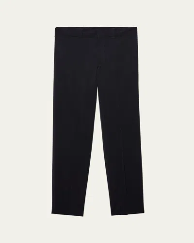 Prada Men's Stretch Poplin Pants In Black
