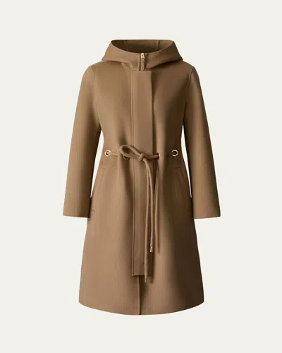 Mackage Blithe Handmade Wool Coat In Brown