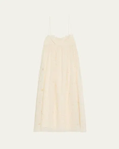 Ulla Johnson Marina Empire Cotton Cami Midi Dress In Neutral