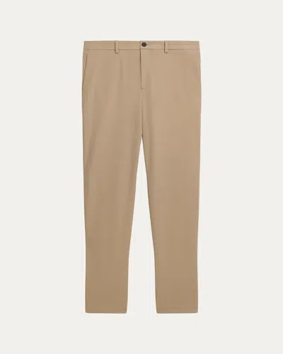 Theory Men's Zaine Precision Ponte Slim-straight Chino-style Pants In Brown
