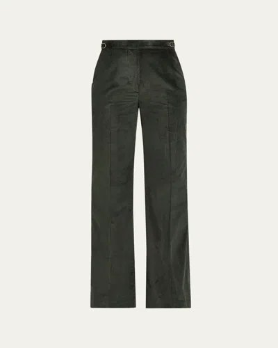 Gabriela Hearst Vesta High-waist Cotton Corduroy Pants In Multi