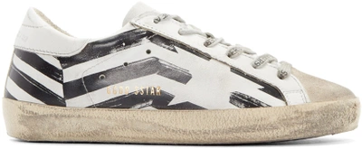 Shop Golden Goose White Superstar Trainers