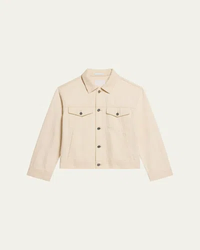 Helmut Lang Classic Denim Trucker Jacket In Neutral