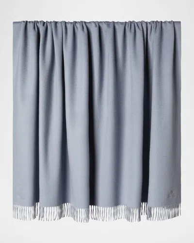 Loro Piana Plaid Lp Unito Throw Blanket In Gray