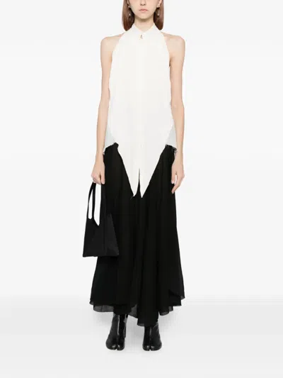 Ma+ Draped Skirt In Black