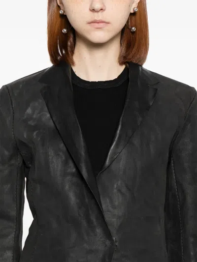 Ma+ Leather Jacket In Black
