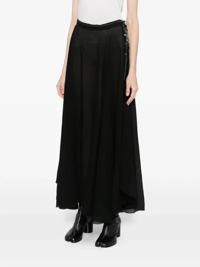 Ma+ Draped Skirt In Black