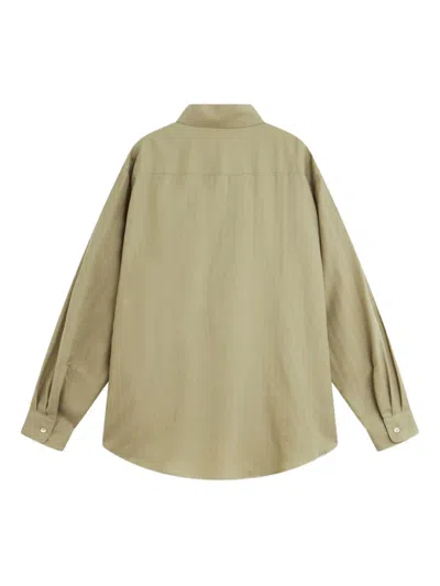 Auralee Buttoned Shirt In Green