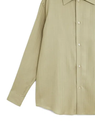Auralee Buttoned Shirt In Green