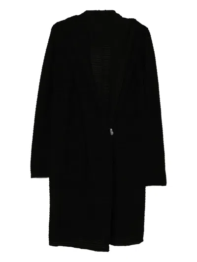 Ma+ Long-sleeved Hoodie In Black