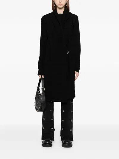 Ma+ Long-sleeved Hoodie In Black