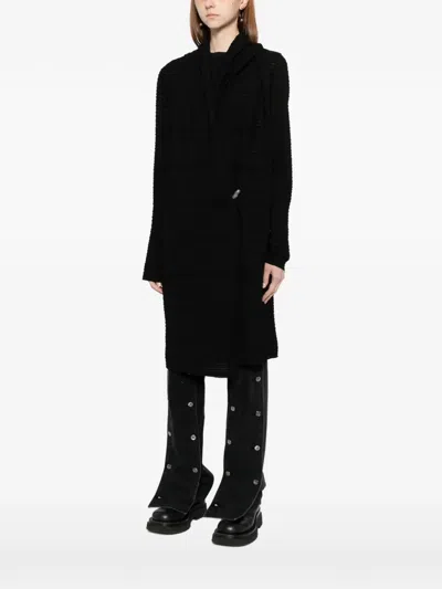 Ma+ Long-sleeved Hoodie In Black