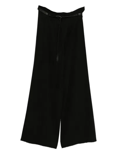 Ma+ Wide-leg Trousers In Black