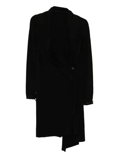 Ma+ Long-sleeved Dress In Black