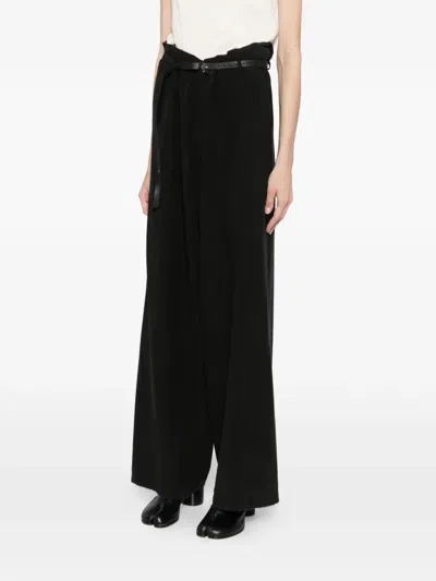 Ma+ Wide-leg Trousers In Black