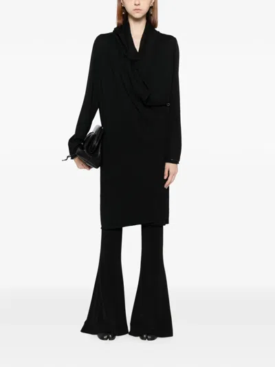 Ma+ Long-sleeved Dress In Black