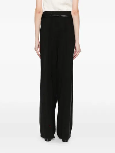 Ma+ Wide-leg Trousers In Black