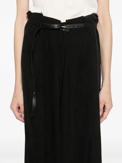 Ma+ Wide-leg Trousers In Black