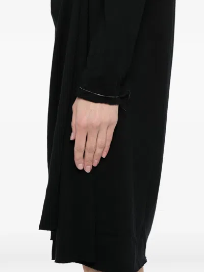 Ma+ Long-sleeved Dress In Black