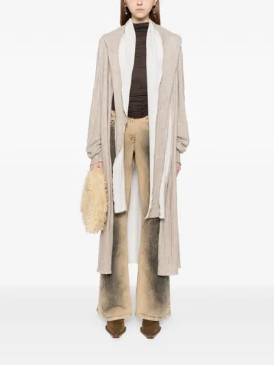 Ma+ Asymmetric Coat In Brown