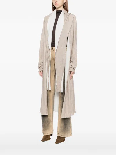 Ma+ Asymmetric Coat In Brown