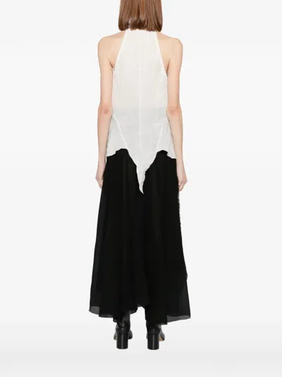 Ma+ Asymmetrical Top In White