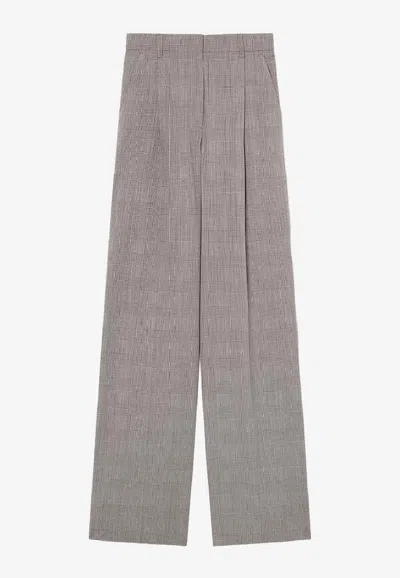 Golden Goose Db Prince Of Wales Wool Tailored Pants In Gray