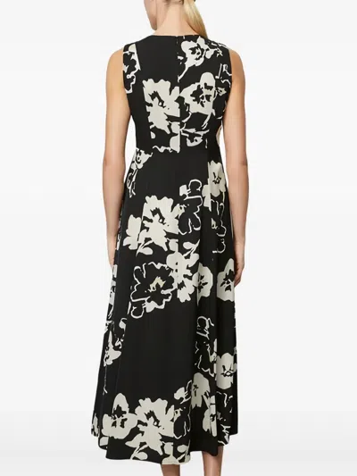 Marc O'polo Floral-print Sleeveless Dress In Black