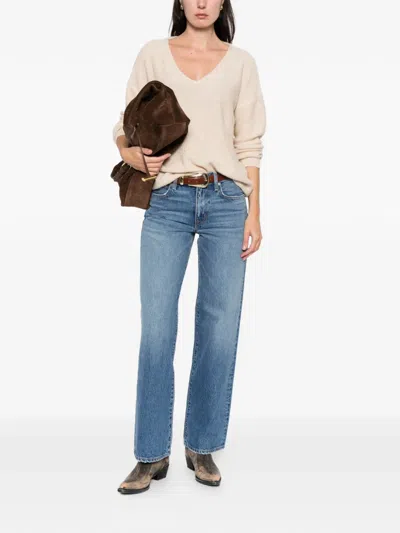 Hemisphere V-neck Knitwear In Neutral