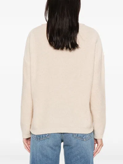 Hemisphere V-neck Knitwear In Neutral
