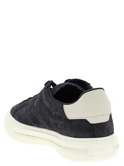 Hogan Suede Sneakers Contrasting Heel Tab Rubber Sole In Multi