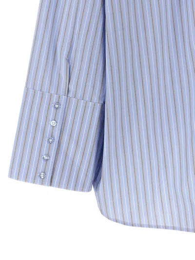 Rotate Birger Christensen Poplin Oversized Shirt In Blue