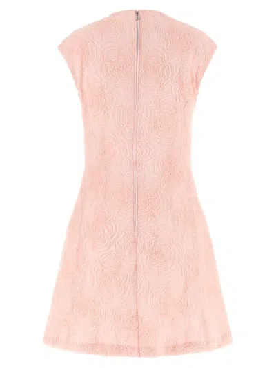 Rotate Birger Christensen Mesh Dress In Pink
