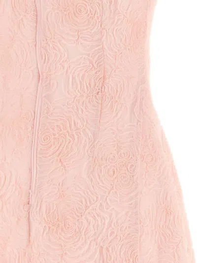 Rotate Birger Christensen Mesh Dress In Pink