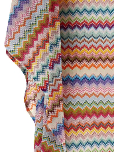 Missoni Zigzag Knit Dress Dresses Multicolor In Multi