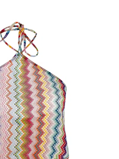 Missoni Mare Metallic Crochet-knit Halterneck Playsuit In Multi