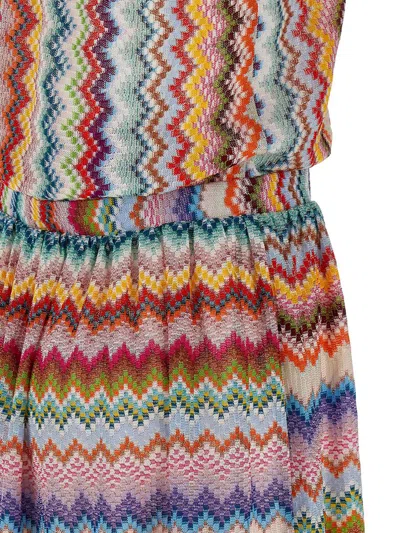 Missoni Mare Metallic Crochet-knit Halterneck Playsuit In Multi
