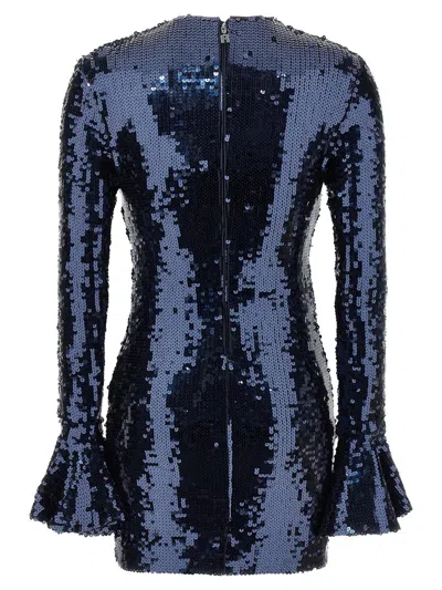 Rotate Birger Christensen Sequin Dress In Blue