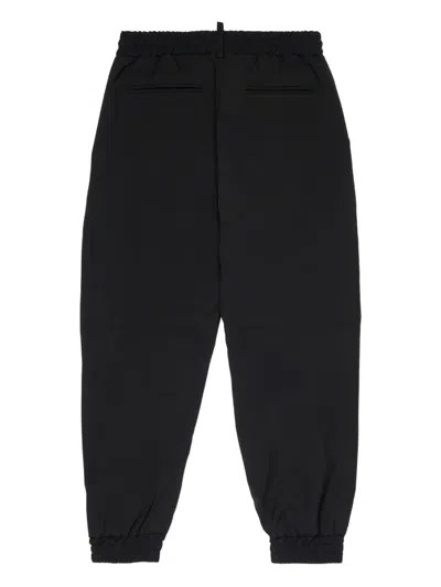 Dsquared2 Logo-print Drawstring Trousers In Black