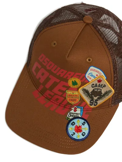 Dsquared2 Appliqué-detail Baseball Cap In Brown