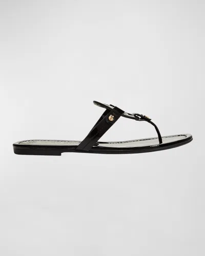 Tory Burch Miller Patent Leather Sandals In Multi