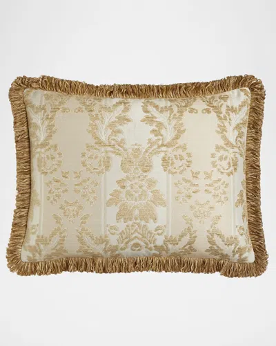 Austin Horn Collection Antoinette Standard Chenille Sham With Loop Fringe In White