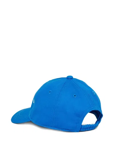 Marni Logo Detail Cap In Blue