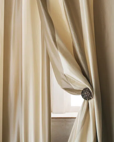 Home Silks Each Hampton Curtain, 108"l In Sand